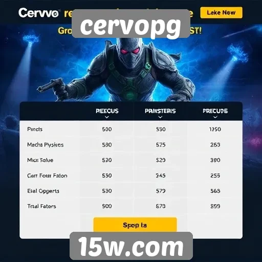Comparação de preços no cervopg e outras plataformas